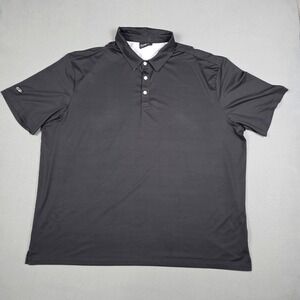 Sunday Swagger Polo Golf Shirt Mens Size 4XL Black Golf Performance Stretch